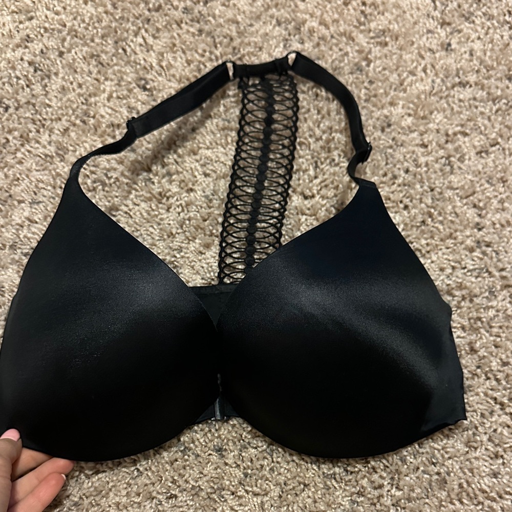 Black Lace-Back T-Shirt Bra Victoria’s Secret